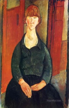  1919 Oil Painting - flower vendor 1919 Amedeo Modigliani